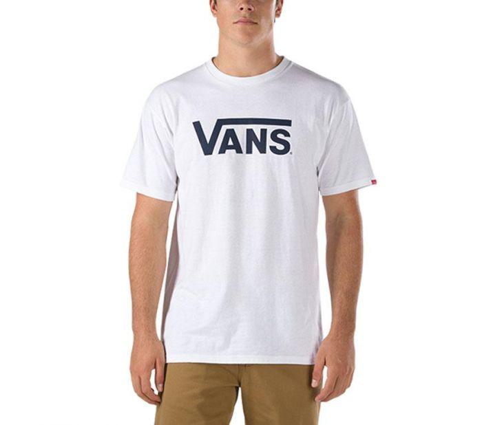 white and black vans shirt