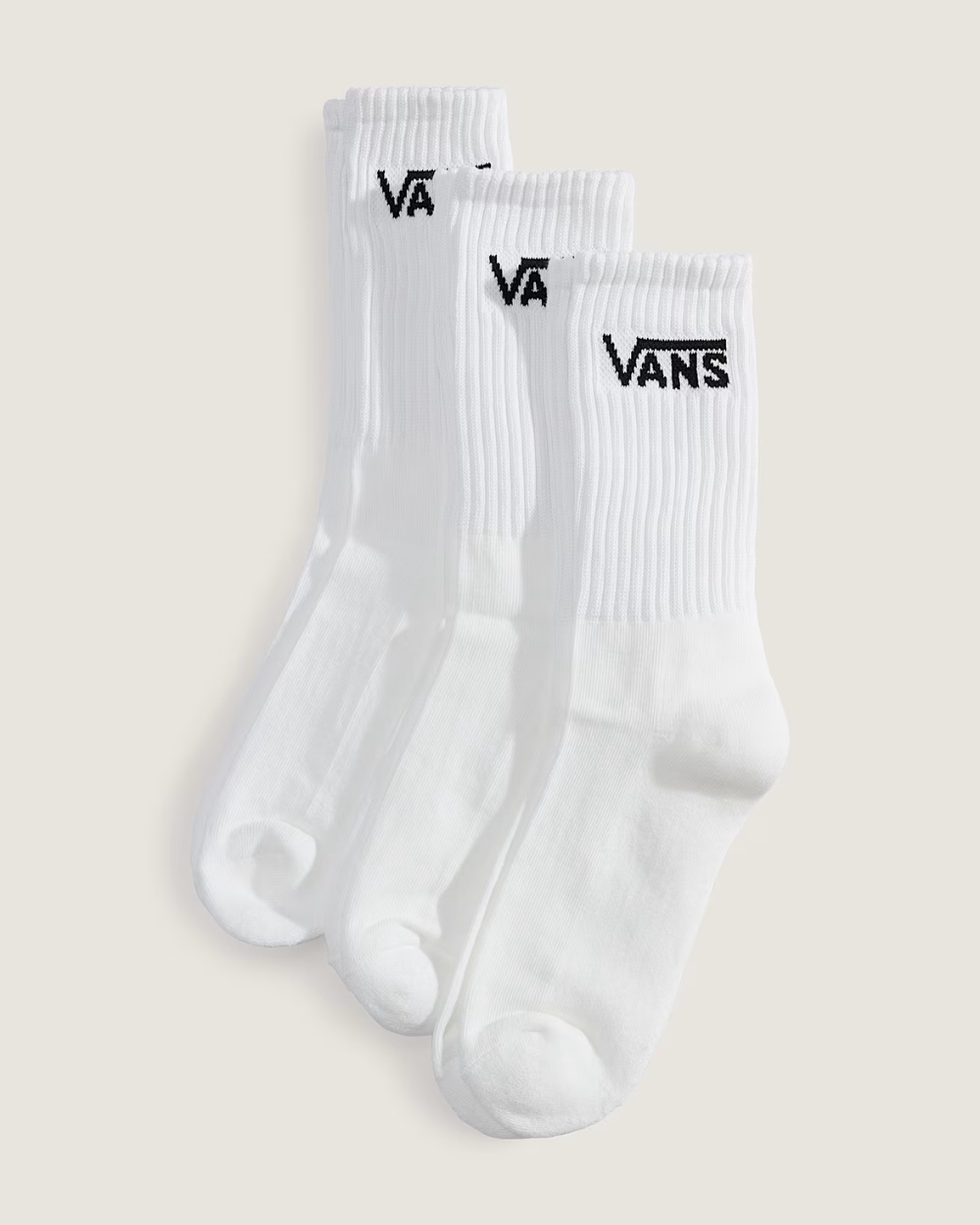 Vans Classic Crew Socks White 3 pack