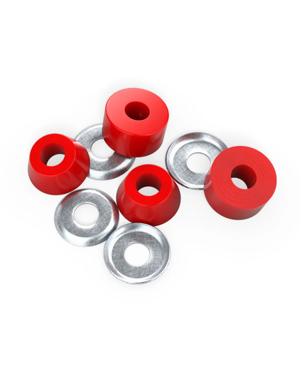 Independent 88A soft red skateboard bushings for responsive turning and smooth carving 2