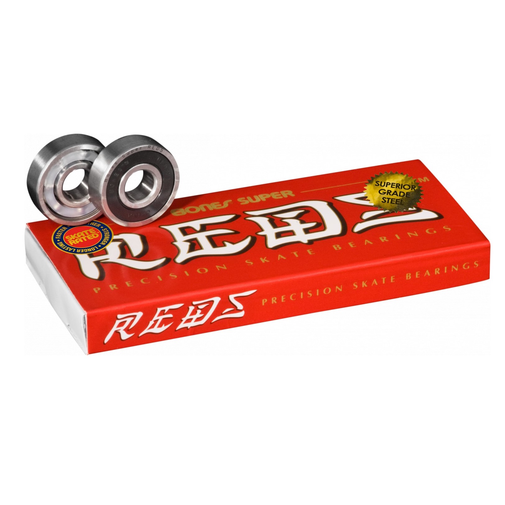 BONES SUPER REDS SKATEBOARD BEARINGS 8 PACK - Richmond Surf & Skate