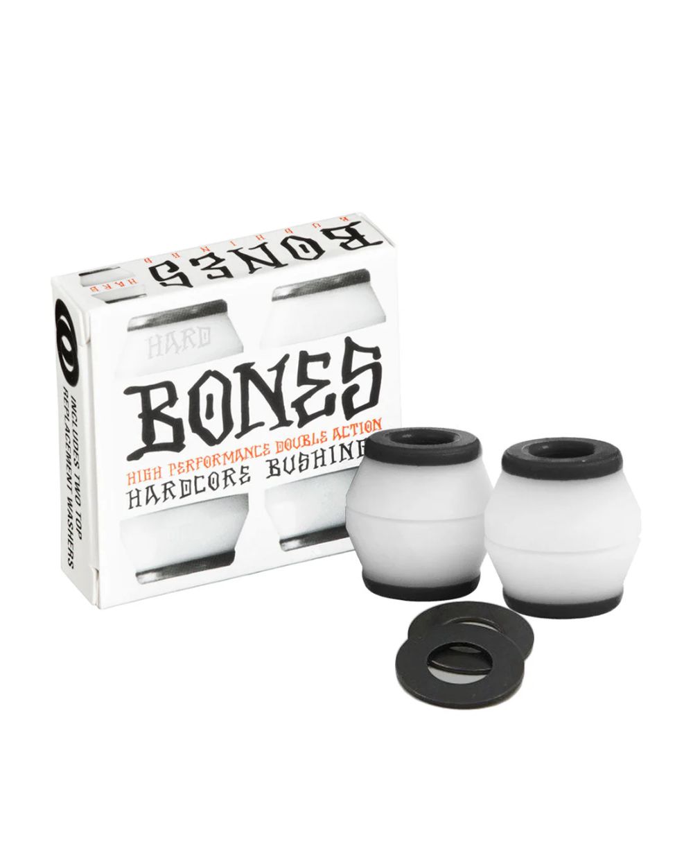 ones Hard 96a White Skateboard Bushings – Available at Richmond Surf & Skate Richmond
