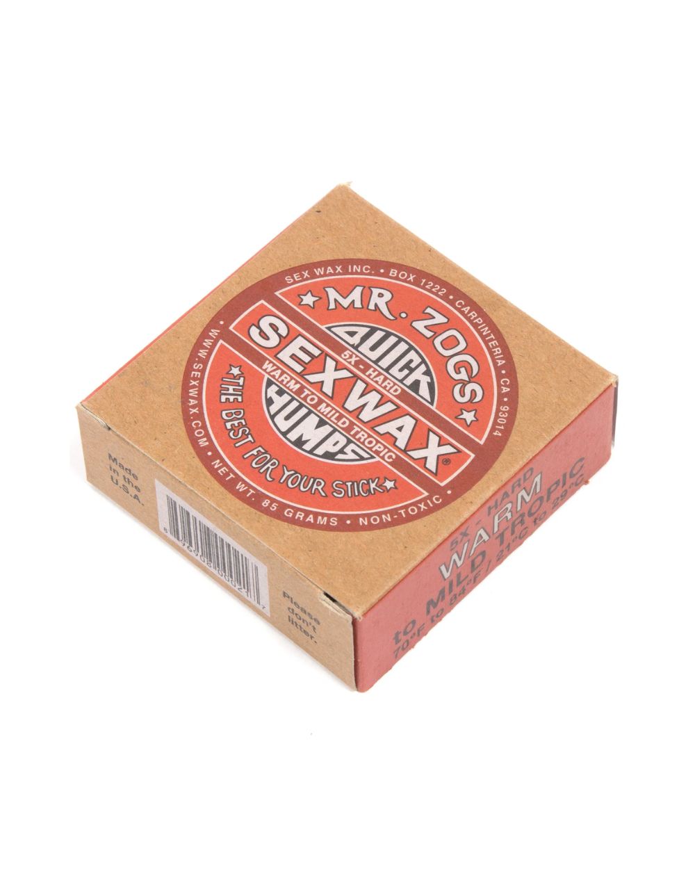Mr. Zog's Sex Wax Warm Red surf wax available at Richmond Surf & Skate surf shop