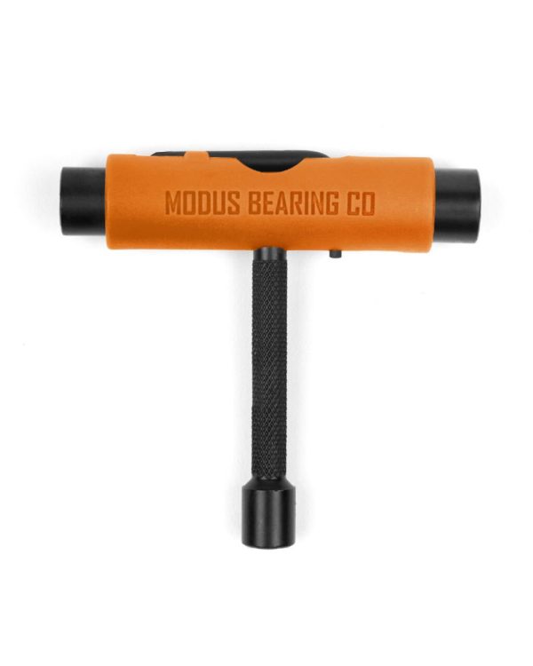 Modus Utility Tool in Orange – ergonomic skate tool for adjusting bolts, bearings, and trucks, available at Richmond Surf & Skate.