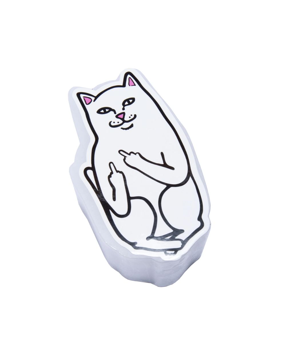 RIPNDIP Lord Nermal skate wax in white surrounded by skateboard gear