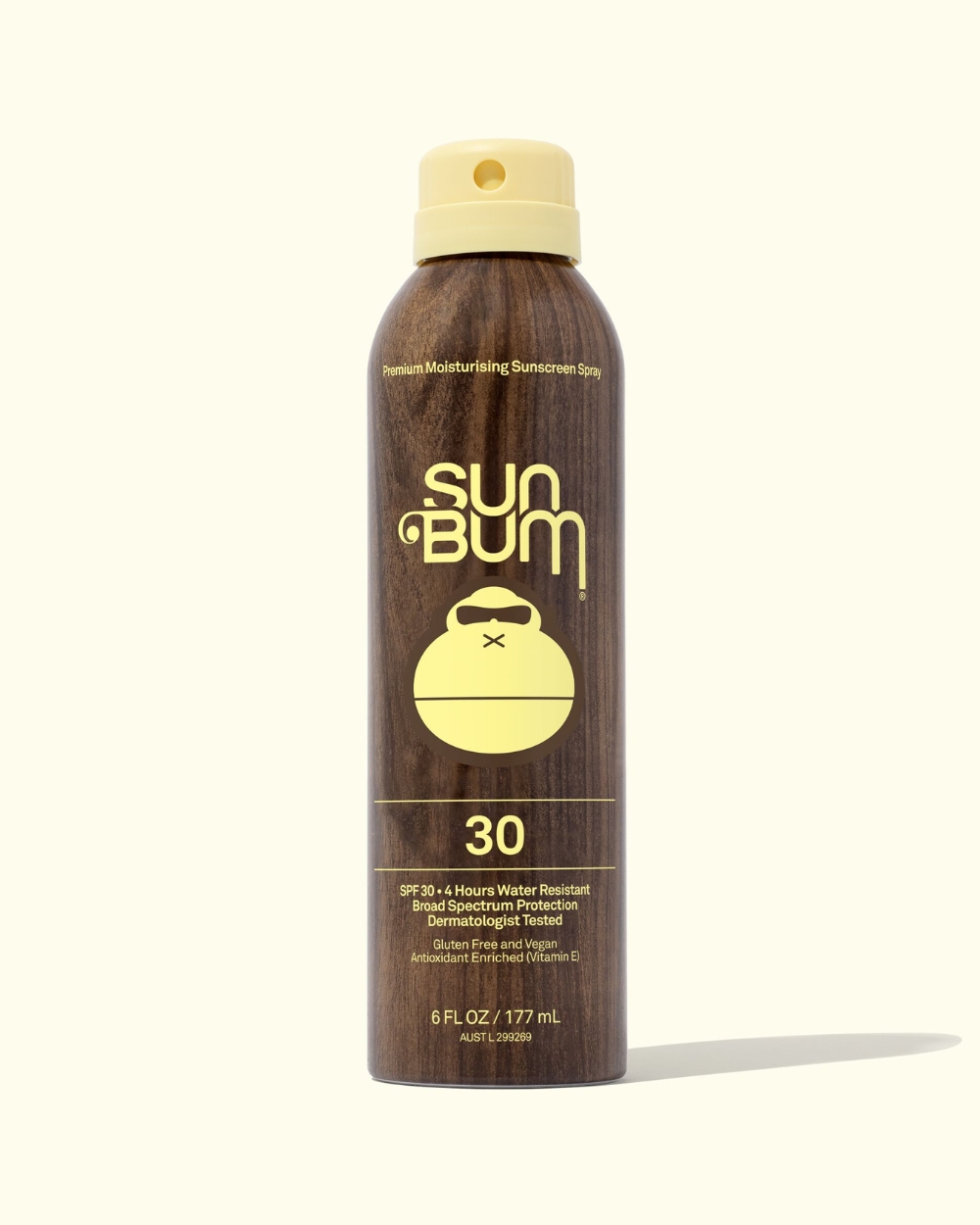 Sun Bum Original SPF 30 Sunscreen Spray 177ml – Front of bottle