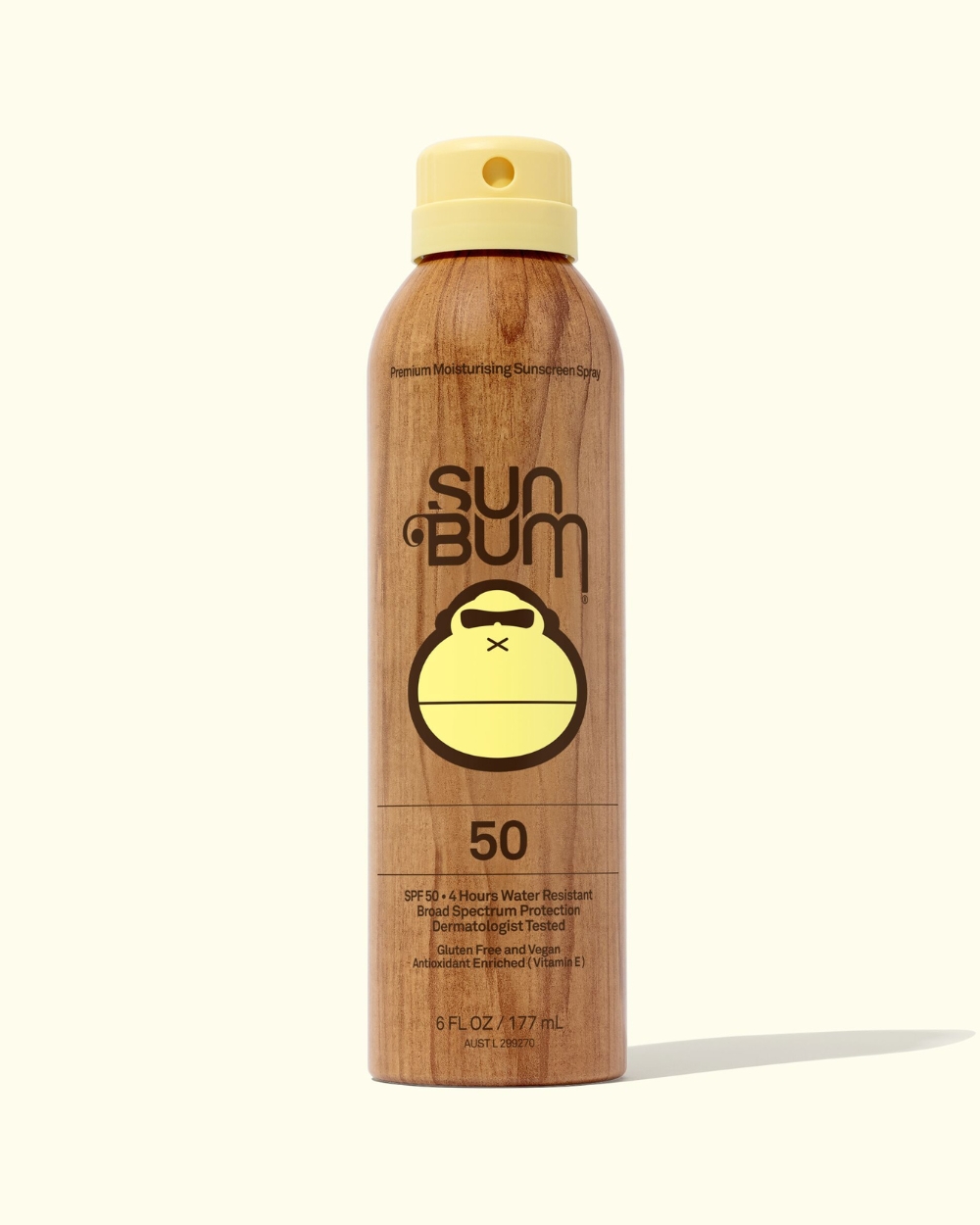 Sun Bum Original SPF 50 Sunscreen Spray 177ml – Front of bottle