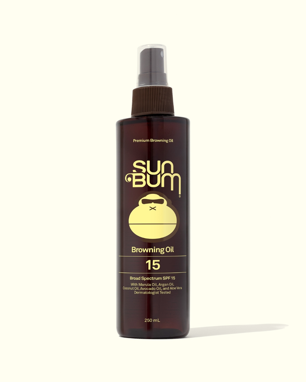 Sun Bum SPF 15 Sunscreen Browning Oil 250ml – front bottle