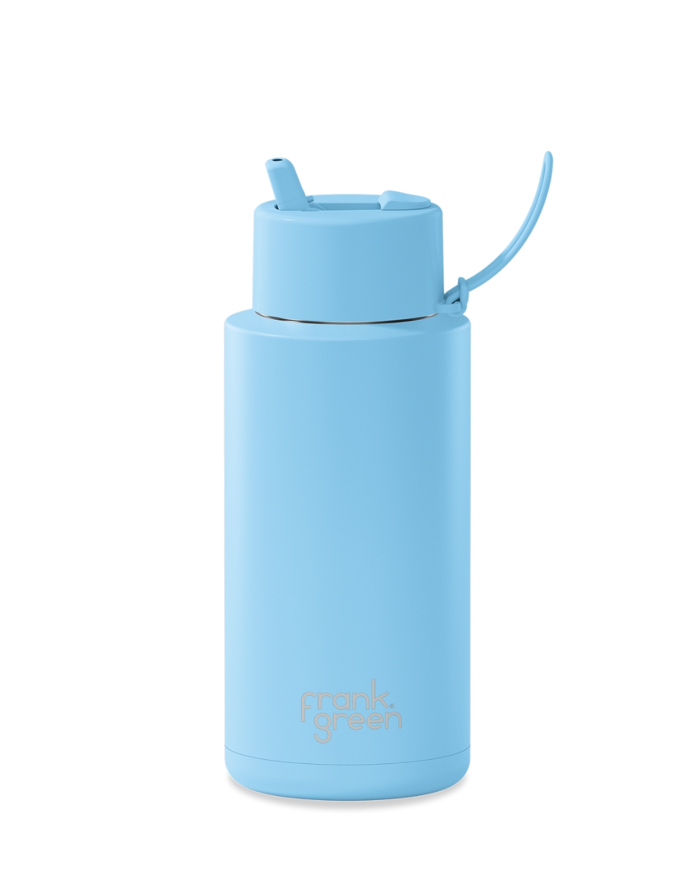 frank green Ceramic Reusable Bottle 34oz in Sky Blue colour on display at Richmond Surf & Skate