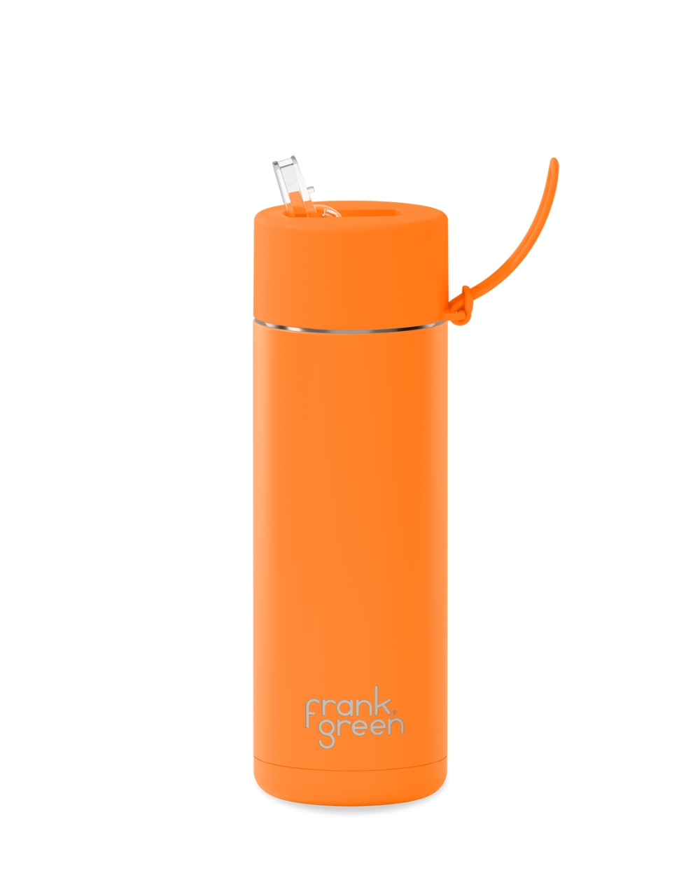 Frank Green Ceramic Reusable Bottle 595ml - Neon Orange