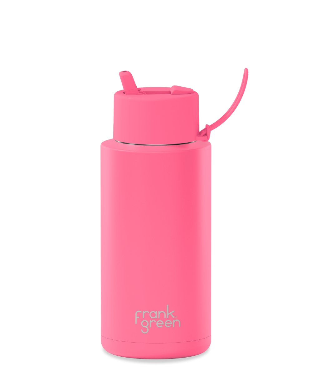 frank green Ceramic Reusable Bottle 34oz in Bubblegum Blast colour on display at Richmond Surf & Skate