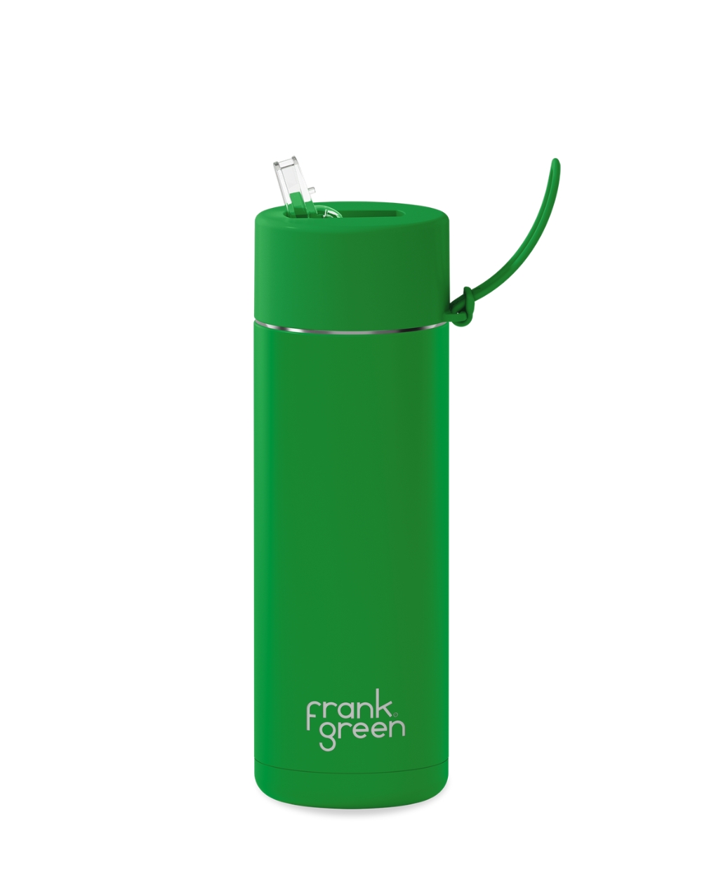Frank Green 595ml Ceramic Reusable Bottle in Evergreen – insulated reusable drink bottle with carry lid
