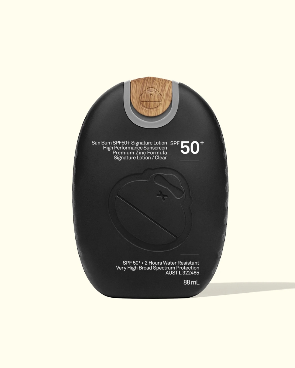 “Sun Bum Signature SPF 50+ Sunscreen Lotion 88mL front bottle view”