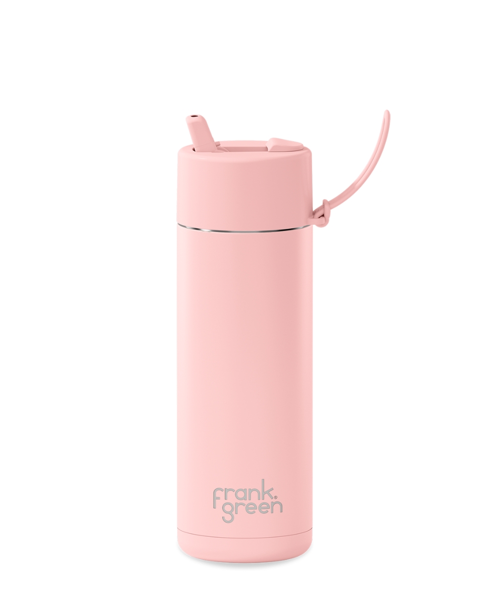 Frank Green 595ml Ceramic Reusable Bottle in Blushed – insulated reusable drink bottle with carry lid