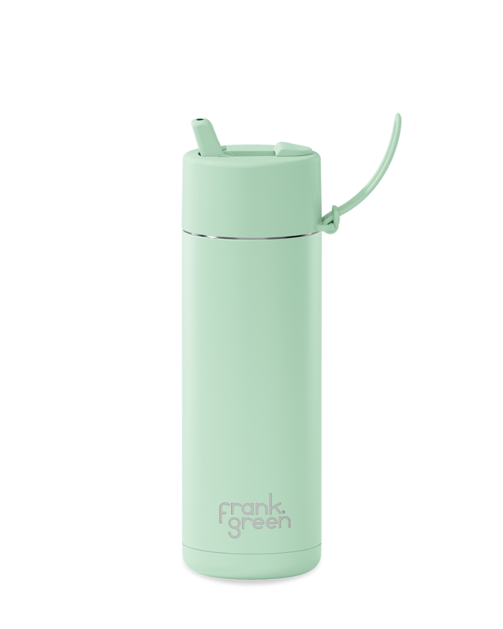 Frank Green 595ml Ceramic Reusable Bottle in Mint Gelato– insulated reusable drink bottle with carry lid